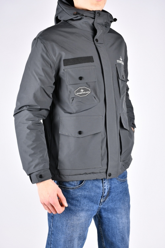 Куртка мужская (цв.серый) демисезонная "STONE ISLAND" Размеры в наличии : 46, 48, 50, 52, 54 арт.8939