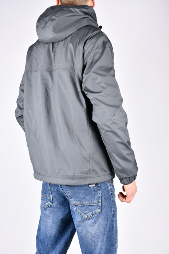 Куртка мужская (цв.серый/черный) демисезонная из плащевки  двухсторонняя Размеры в наличии : 46, 48, 50, 52, 54 арт.8920