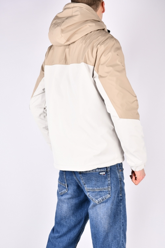 Куртка чоловіча (кол. латте/хакі) демісезонна з плащової тканини "NIKE" двостороння Розмір в наявності : 50 арт.8926