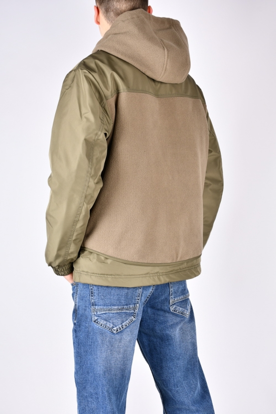 Куртка чоловіча (кол. хакі) демісезонна з плащової тканини "PUMA" Розміри в наявності : 48, 50, 52, 56 арт.8956