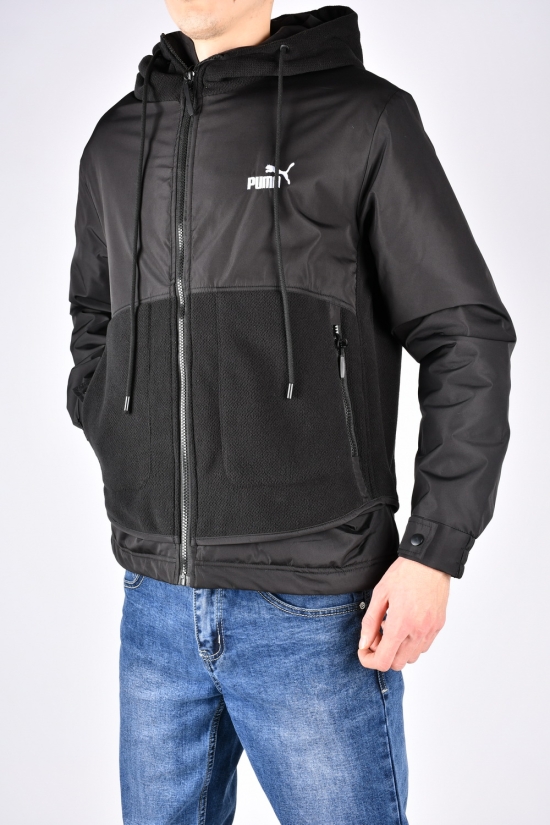 Куртка мужская (цв.черный) демисезонная из плащевки  Размеры в наличии : 48, 50, 52, 54, 56 арт.8956