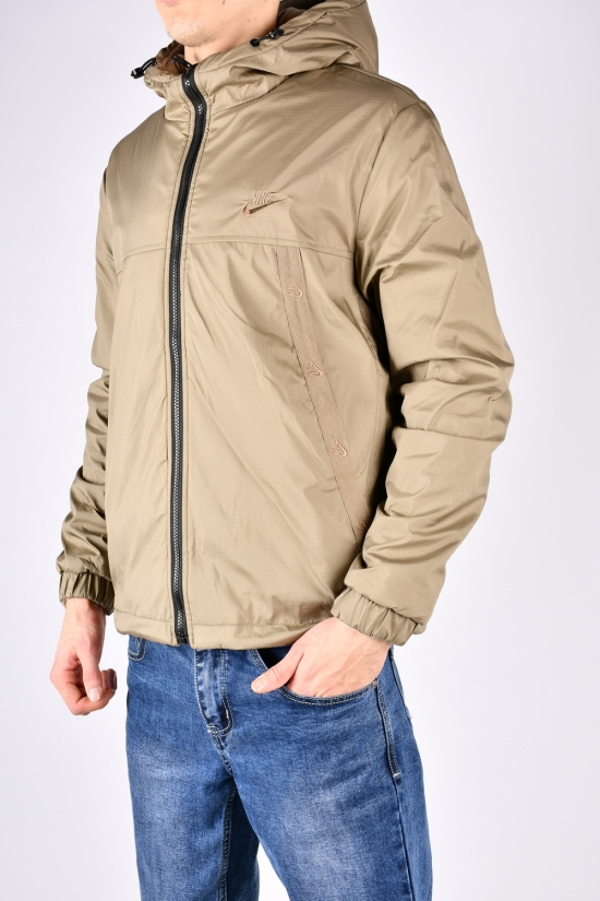 Куртка мужская (цв.оливковый/серый) демисезонная из плащевки  двухсторонняя Размеры в наличии : 46, 54 арт.8920