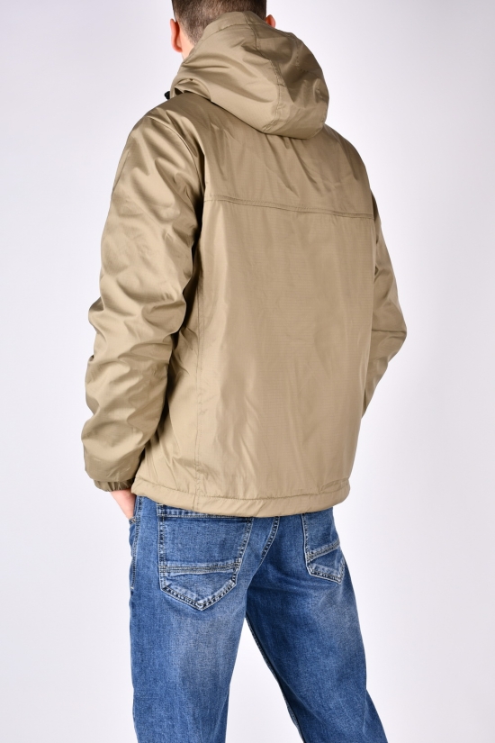 Куртка мужская (цв.оливковый/серый) демисезонная из плащевки "NIKE" двухсторонняя Размеры в наличии : 46, 54 арт.8920