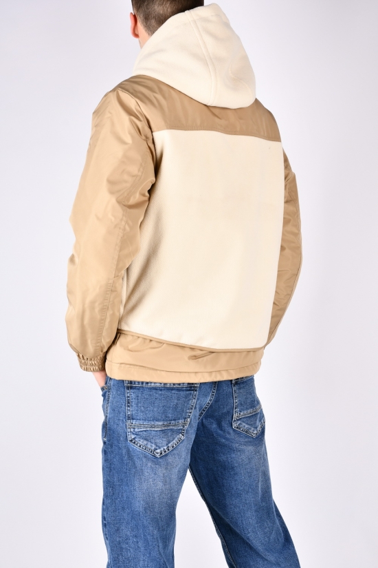 Куртка чоловіча (кол. латте/кремовий) демісезонна з плащової тканини "PUMA" Розміри в наявності : 48, 50, 54 арт.8956