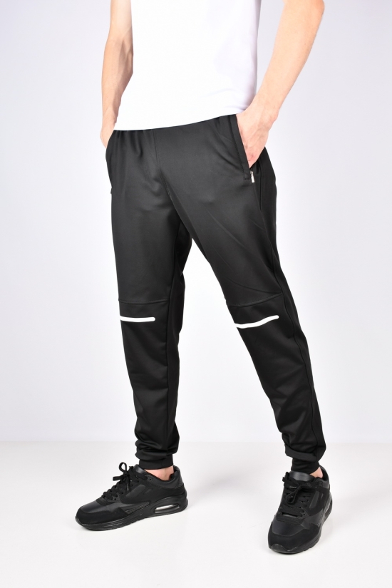 Штани чоловічі спортивні (кол. чорний) тканина трикотаж "GLR" Розміри в наявності : 46, 50, 52 арт.606