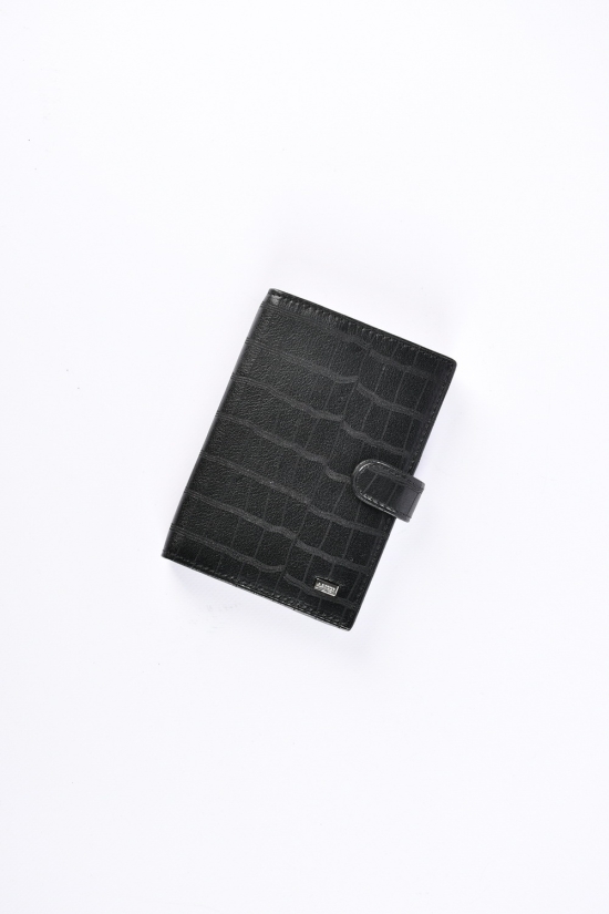 Кошелёк мужской кожаный (color.black) размер 14/9,5 "ALFA RICCO" арт.AR86002/KC