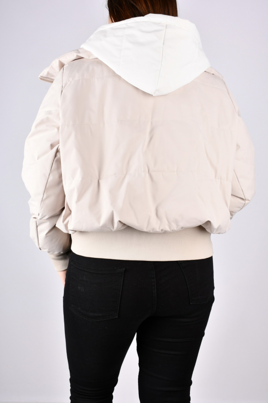 Куртка жіноча демісезонна (кол. кремовий) "UNIMOCO" Розміри в наявності : 48, 50, 52, 54 арт.6036