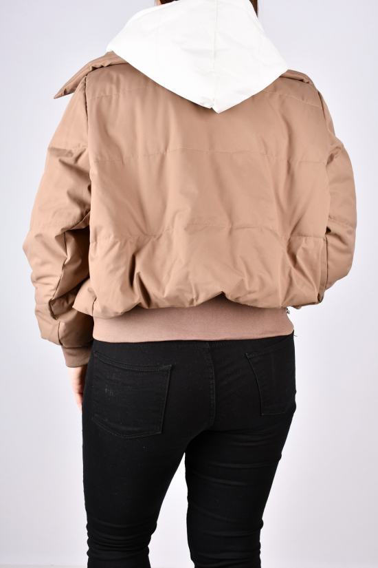Куртка жіноча демісезонна (кол. капучино) "UNIMOCO" Розмір в наявності : 52 арт.6036