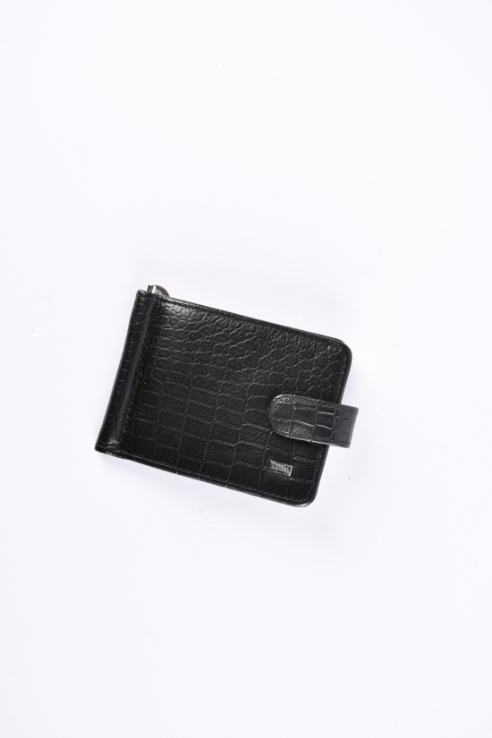 Кошелёк мужской кожаный (color.black) размер 12/10 см. ALFA RICCO арт.AR8391/75C