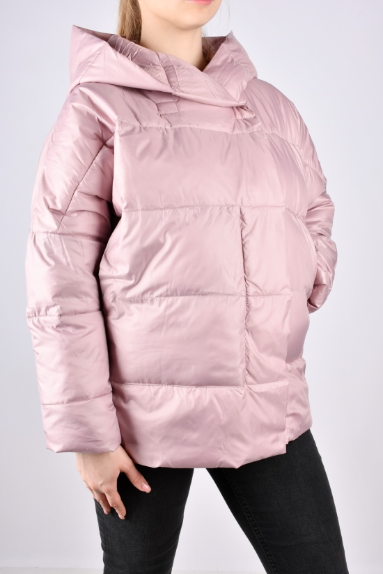 Куртка жіноча демісезонна (кол. пудри) болонева Розміри в наявності : 46, 48, 50, 52 арт.BM938