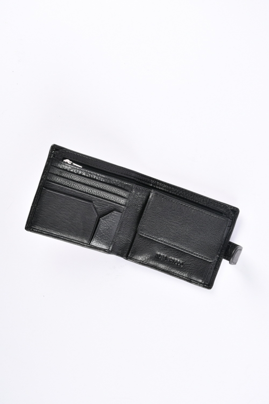 Кошелёк мужской кожаный (color.black) размер 11/9.5 см."ALFA RICCO" арт.AR3811/CC