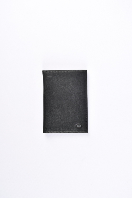 Обкладинка для паспорта та карток шкіряна (color.black) розмір 13,5/9,5 см. "ALFA RICCO" арт.AR008/NC