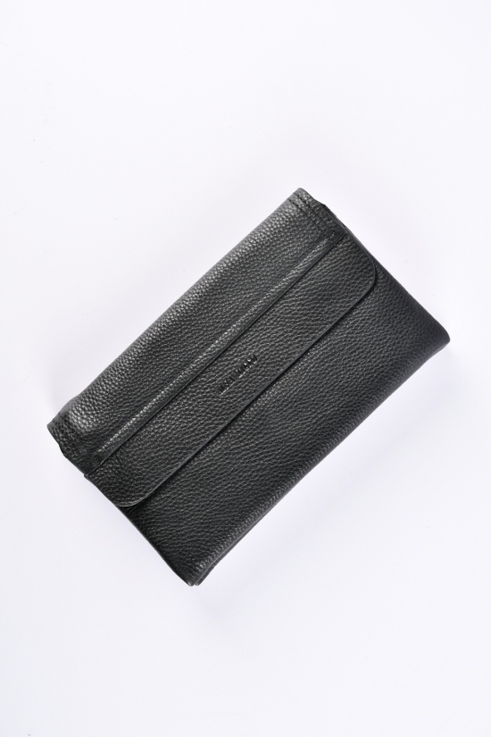 Портмоне мужской кожаный (color.black) размер 22/13см. 