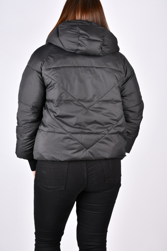 Куртка женская демисезонная (цв.чёрный) болоньевая Размер в наличии : 44 арт.1836