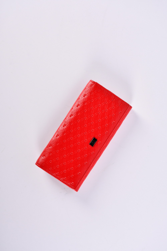 Гаманець жіночий з натуральної замші (color.red) розмір 19/10 см. 