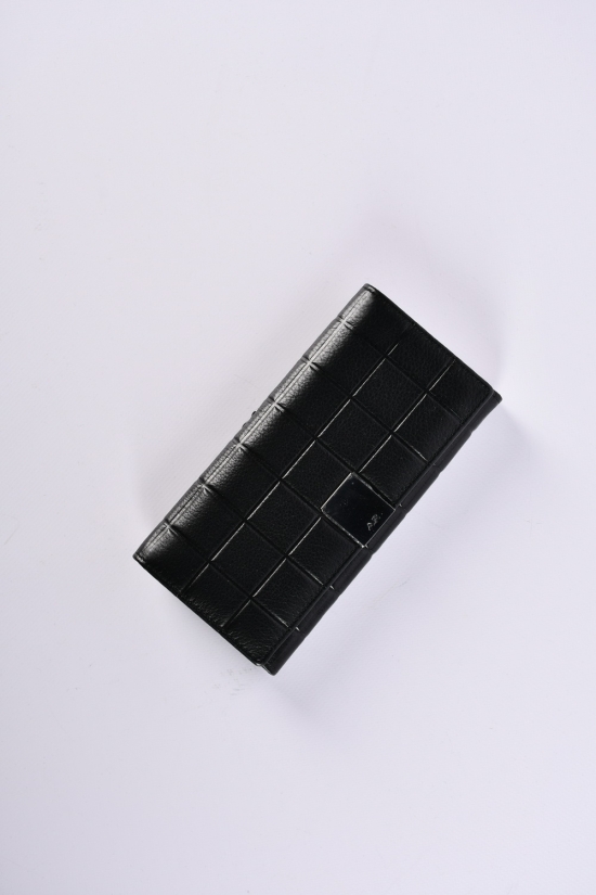 Гаманець жіночий з натуральної замші (color.black) розмір 19/9 см. 
