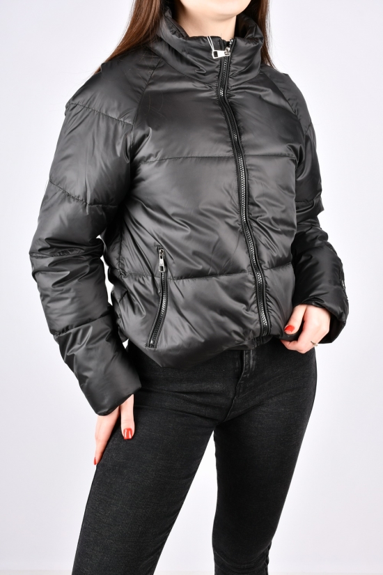 Куртка женская демисезонная (цв.чёрный) болоньевая Размер в наличии : 50 арт.8278