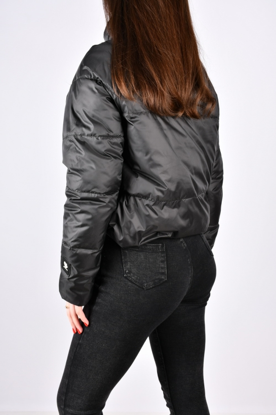 Куртка женская демисезонная (цв.чёрный) болоньевая Размеры в наличии : 44, 46, 48, 50 арт.8278