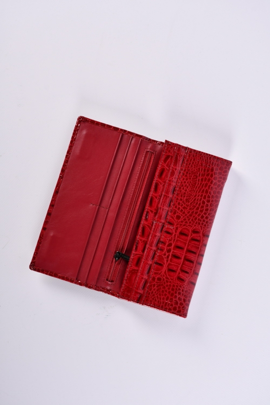 Гаманець жіночий шкіряний (color.red) розмір 18.5/9.5 см. "Alfa Ricco" арт.AR2017/WE