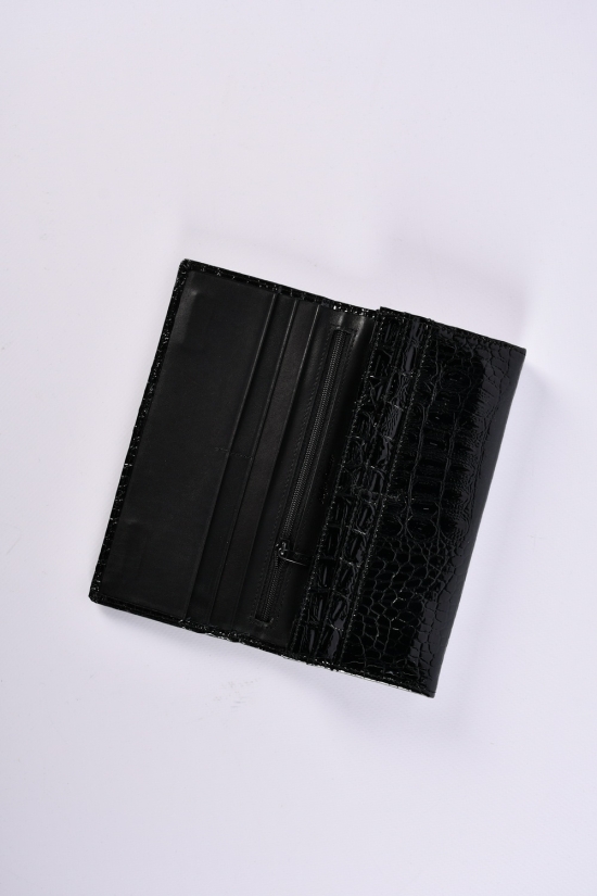 Кошелёк женский кожаный (color.black) размер 18.5/9.5 см. "Alfa Ricco" арт.AR2017/WE