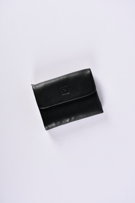 Гаманець жіночий шкіряний (color.black) розмір 12.5/9.5 см. 