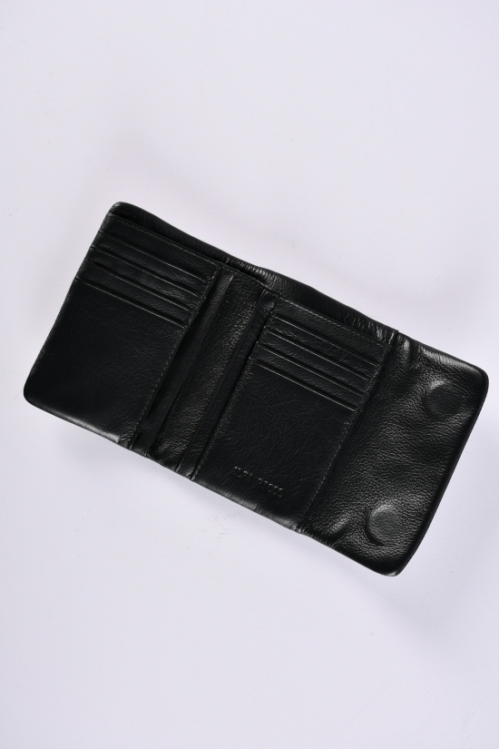 Кошелёк женский кожаный (color.black) размер 12.5/9.5 см." Alfa Ricco" арт.AR6152/JD