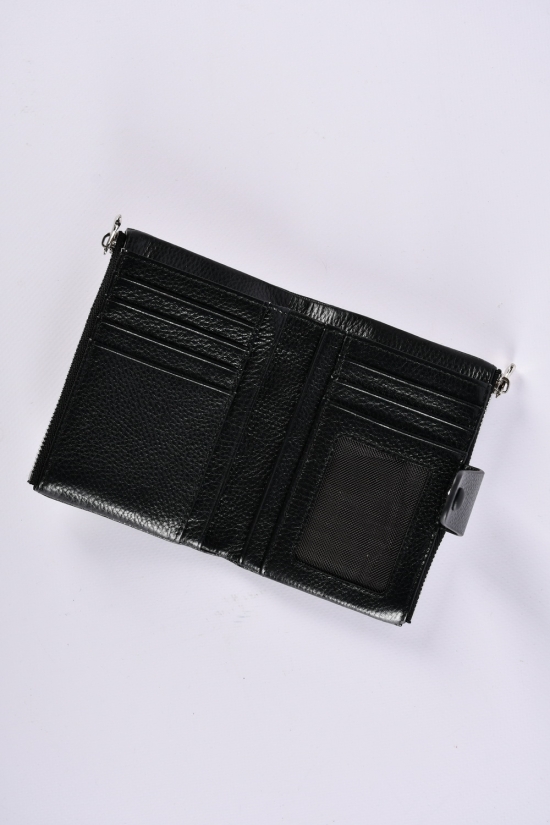 Кошелёк женский кожаный (color.BLACK) размер 13/9 см. Alfa Ricco арт.CL2201-9960-2