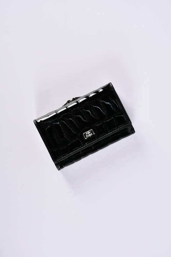 Кошелёк женский кожаный лаковый (color.black) размер 12.5/8.5 см. Alfa Ricco арт.AR3272/WL