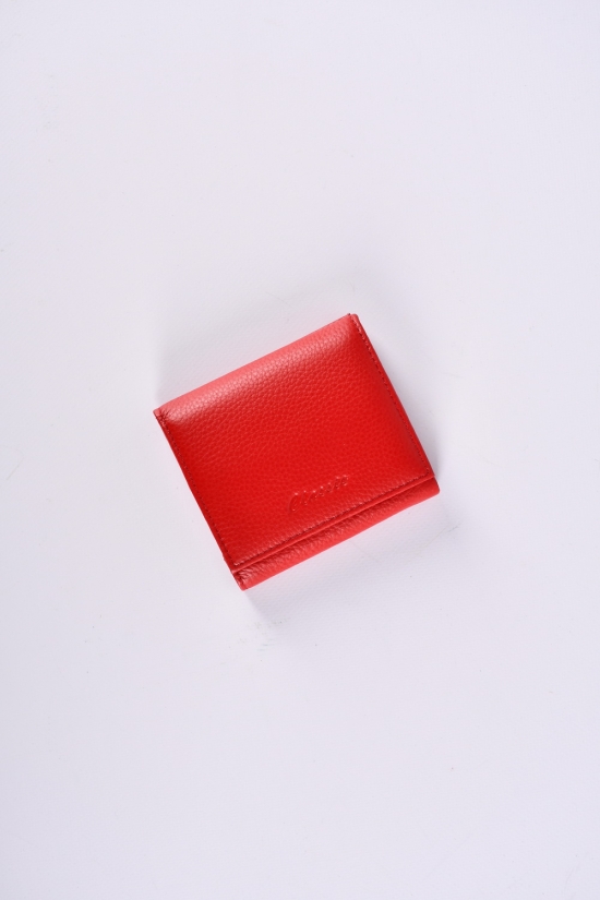 Гаманець жіночий шкіряний (color.red) розмір 10/9 см. 