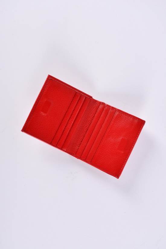 Кошелёк женский кожаный (color.red) размер 10/9 см."Alfa Ricco" арт.CL2206-037M-1