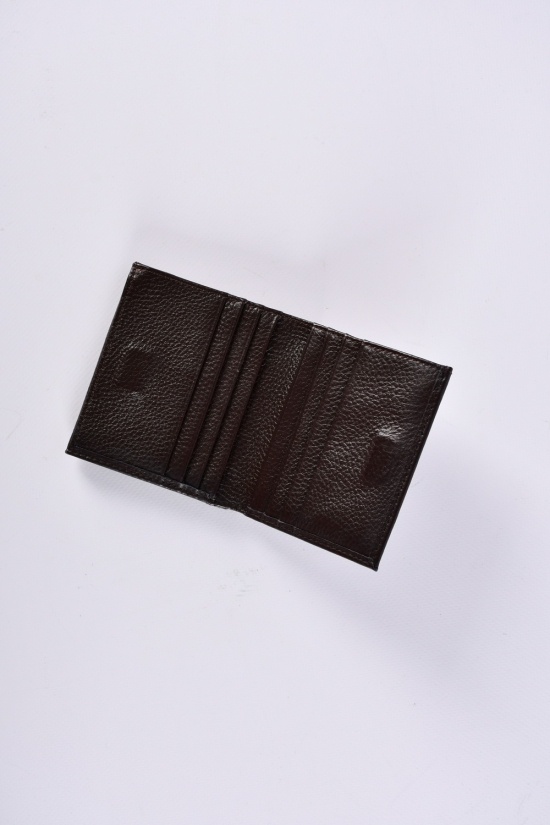 Кошелёк женский кожаный (color.coffee) размер 10/9 см."Alfa Ricco" арт.CL2206-037M-3
