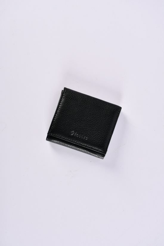 Гаманець жіночий шкіряний (color.black) розмір 10/9 см. 