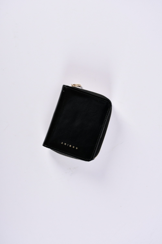 Гаманець жіночий шкіряний (color.black) розмір 11/9 см. 