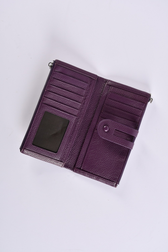 Гаманець жіночий шкіряний (color.purple) розмір 18/10 см. "Alfa Ricco" арт.CL2202-9920B-4