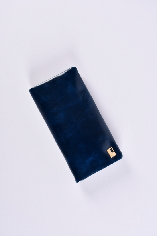 Гаманець жіночий шкіряний (color.M.BLUE) розмір 18.5/9.5 см. "Alfa Ricco" арт.JS6165