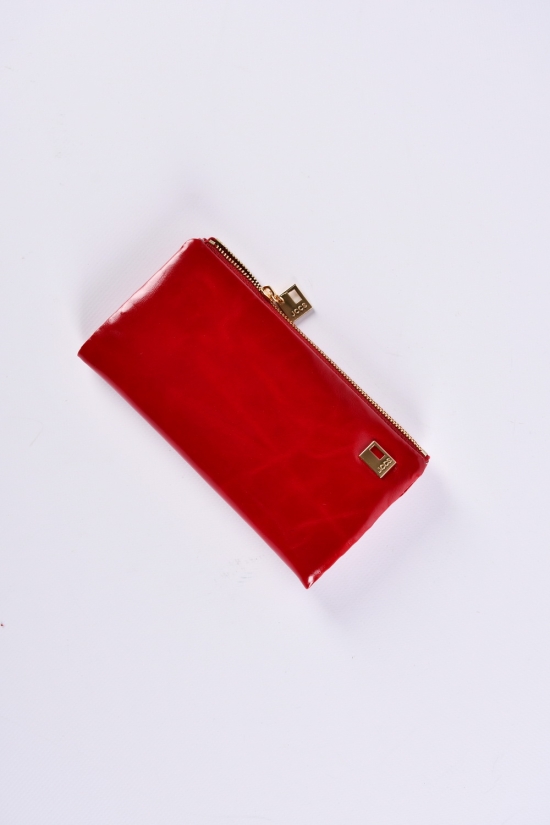 Гаманець жіночий шкіряний (color.RED) розмір 18.5/9.5 см. 