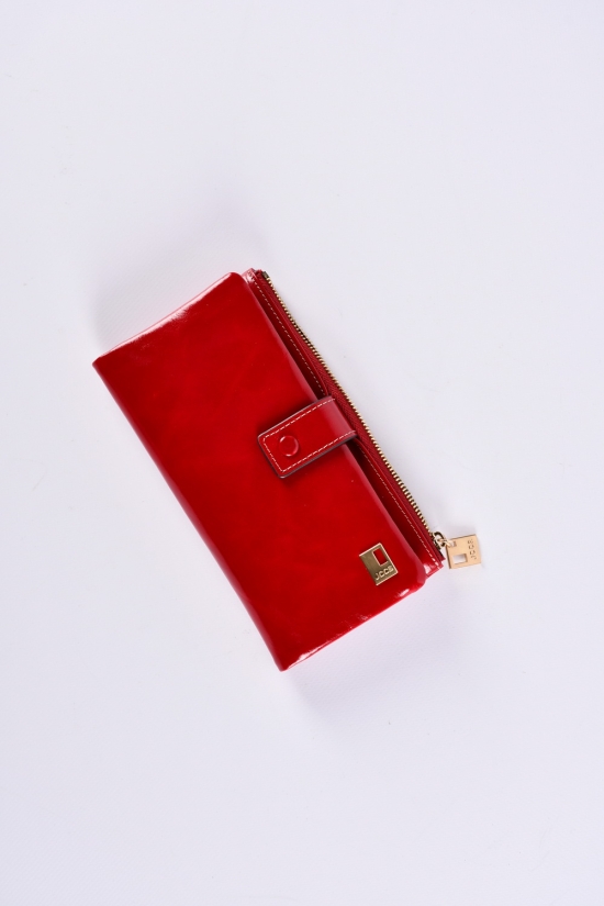 Гаманець жіночий шкіряний (color.RED) розмір 19/10 см. 