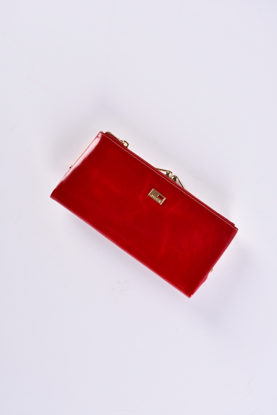 Кошелёк женский кожаный (color.RED) размер 19/9.5 см."Alfa Ricco" арт.JS3246