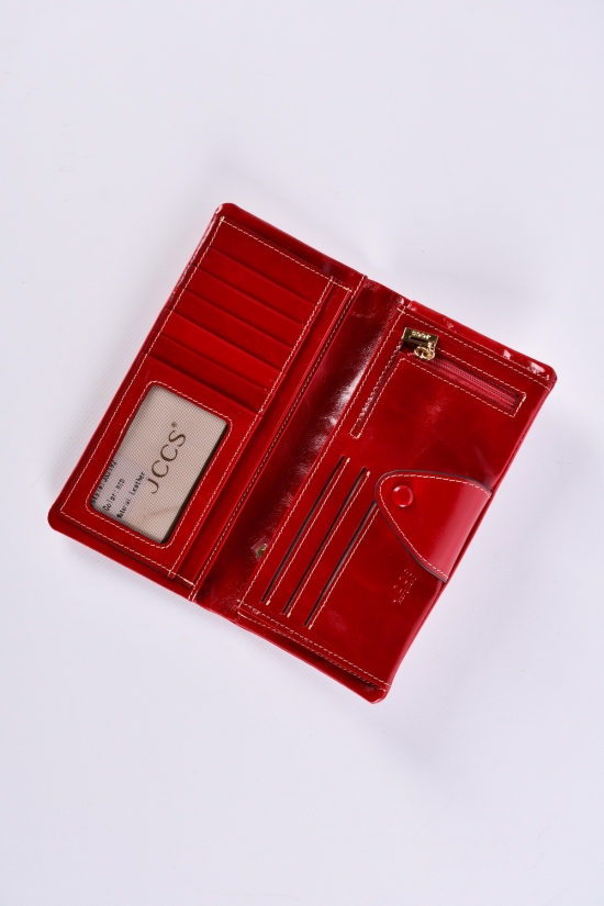 Гаманець жіночий шкіряний (color.RED) розмір 19/9 см. "Alfa Ricco" арт.JS2192