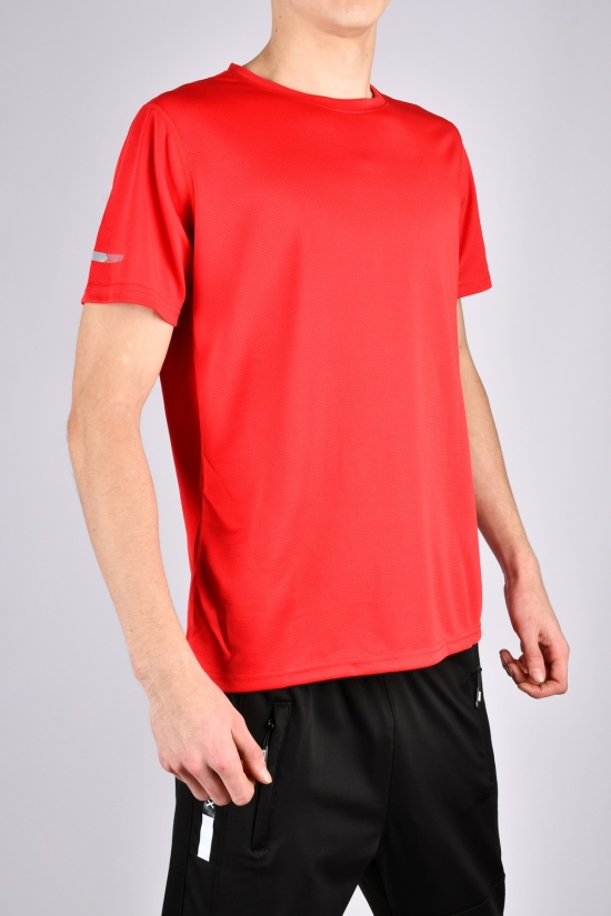 Футболка чоловіча еластична (кол. червоний) Розміри в наявності : 48, 50, 52 арт.M-36