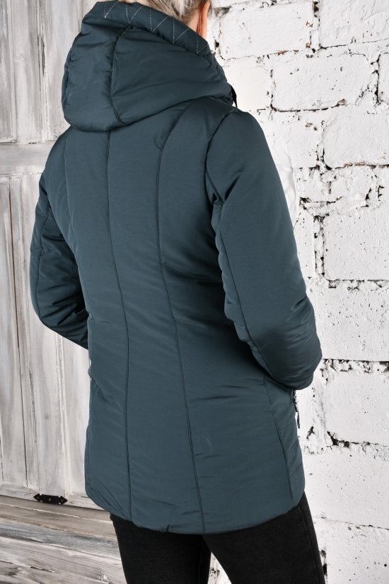 Куртка женская (цв.зеленый) из плащевки демисезонная "SALAVINA" Размеры в наличии : 46, 50, 52, 54, 56 арт.T-882