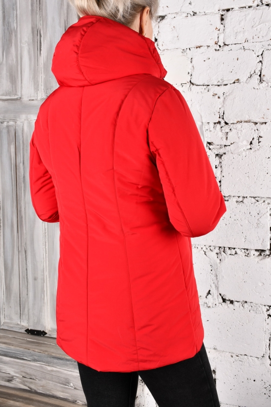 Куртка жіноча (кол. червоний) з плащової тканини демісезонна "SALAVINA" Розміри в наявності : 46, 48, 50, 52, 54 арт.T-882