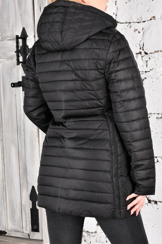 Куртка жіноча (кол. чорний) з плащової тканини демісезонна "FINEBELL" Розміри в наявності : 44, 46, 48, 50, 52, 54 арт.2134