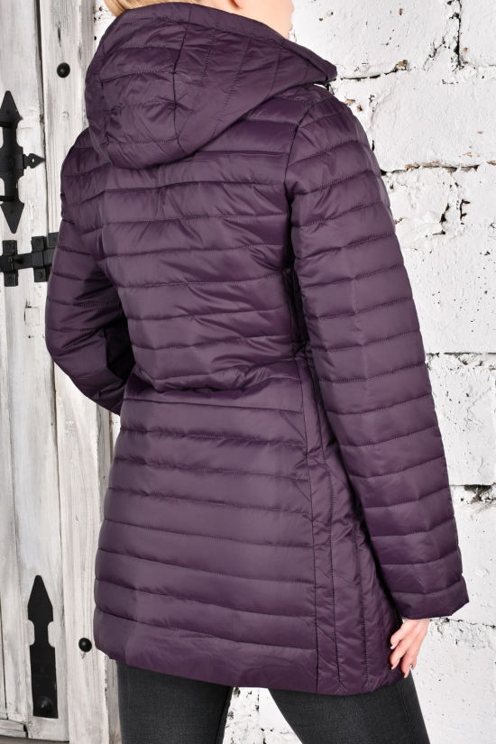 Куртка жіноча (кол. сливовий) з плащової тканини демісезонна "FINEBELL" Розміри в наявності : 44, 46, 48, 50, 54 арт.2134