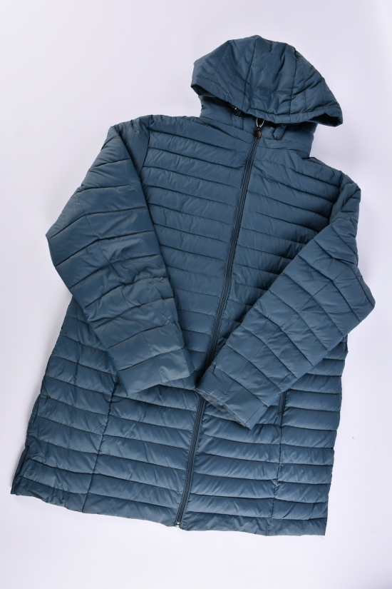 Куртка женская (цв.морской волны) из плащевки демисезонная "FINEBELL" Размеры в наличии : 54, 56, 60, 62, 64 арт.2132-1