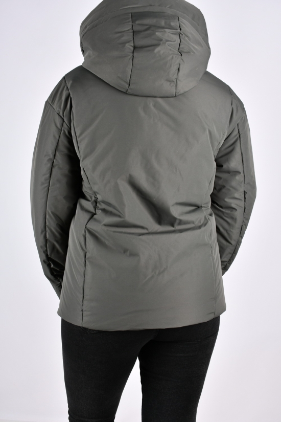 Куртка жіноча (кол. хакі) з плащової тканини демісезонна "Saint Wish" Розміри в наявності : 50, 56 арт.7035