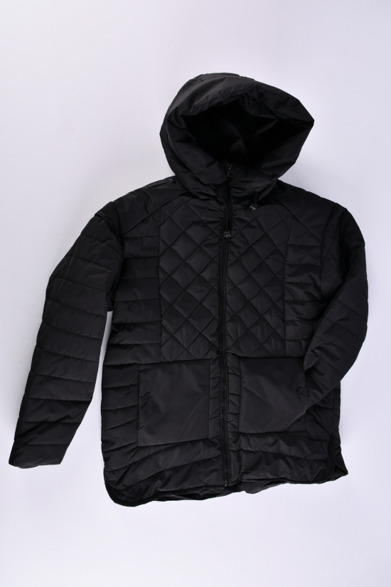 Куртка жіноча (кол. чорний) з плащової тканини демісезонна "Saint Wish" Розміри в наявності : 50, 52, 54 арт.7032