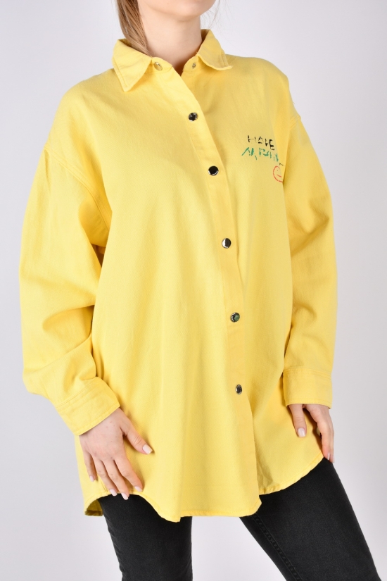 Сорочка жіноча (кол. жовтий) "QIANZHIDU" Розміри в наявності : 44, 46, 48 арт.EC102001