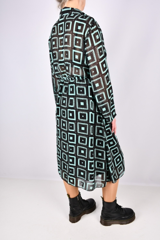 Сукня жіноча (кол. бірюзовий) шифонова "QIANZHIDU" Розміри в наявності : 48, 50, 52, 54, 56 арт.EL15951884