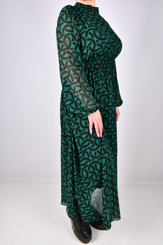 Сукня жіноча (кол. зелений) шифонова "QIANZHIDU" Розміри в наявності : 50, 52, 54, 56, 58 арт.EL15951885